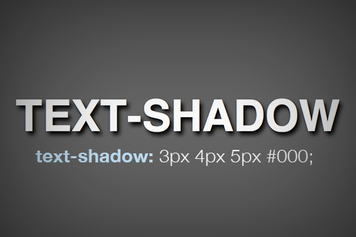 shadowy text